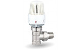 V&G 403C Termostatický ventil radiátorový rohový 1/2" PN10, Tmax 110°C s termostatickou hlavicí - SET